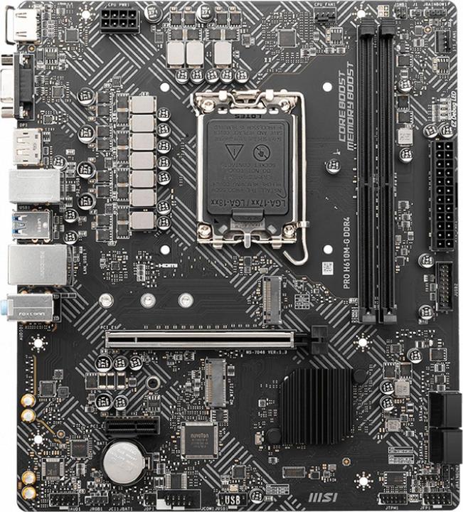 Produktbild MSI PRO H610M-G DDR4 (LGA 1700, Intel H610, mATX)
