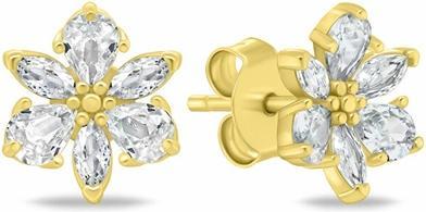 Image du produit Brilio Silver - Boucles d'oreilles argent étincelantes Flowers EA1064W