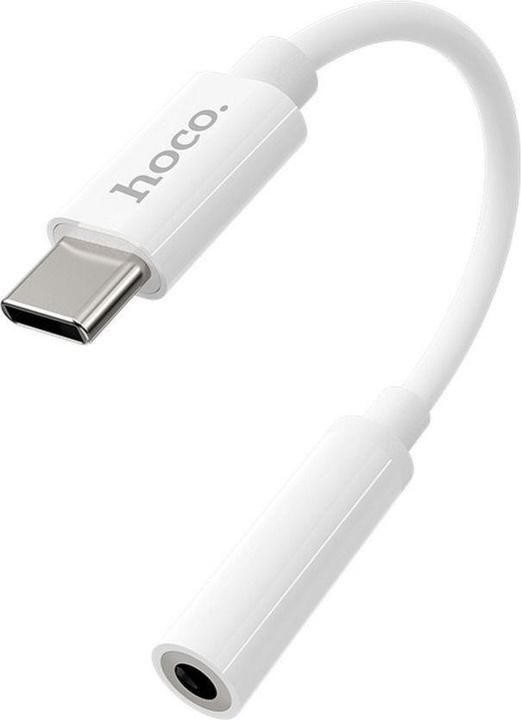 Actual product image Hoco - Audio Cable Adapter (LS30) - Type-C to Jack 3.5mm - White