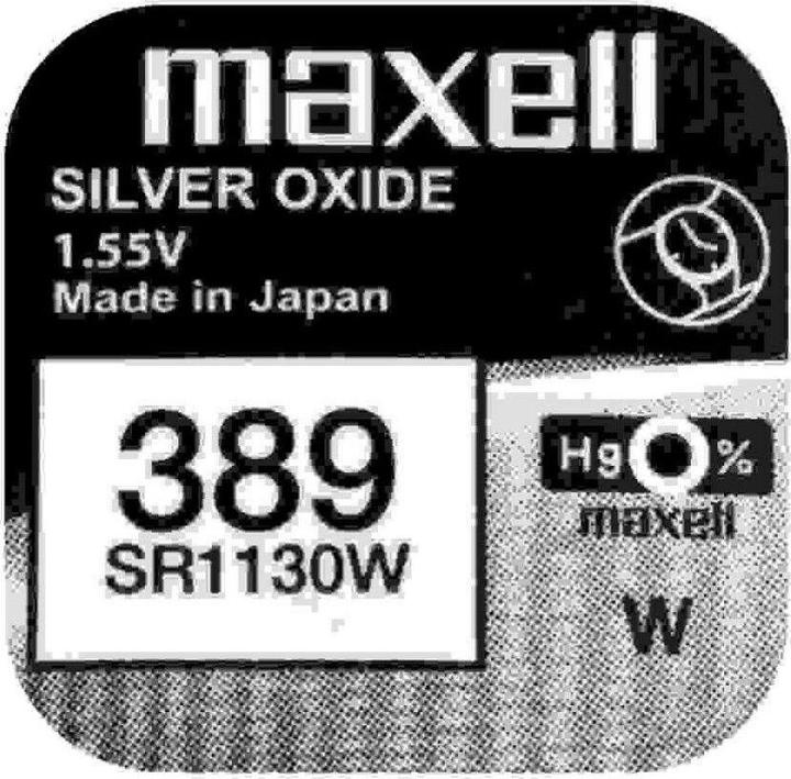 Actual product image Maxell SIlver Oxide SR1130W (10 pcs., 79 mAh)