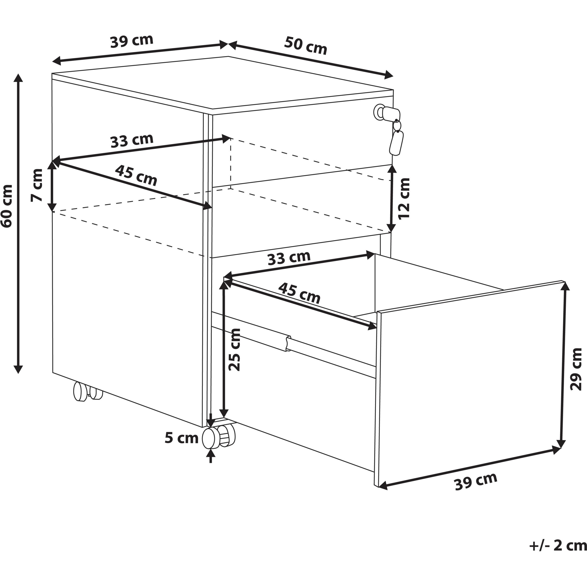 Thumbnail - Beliani, Rollcontainer, Cami