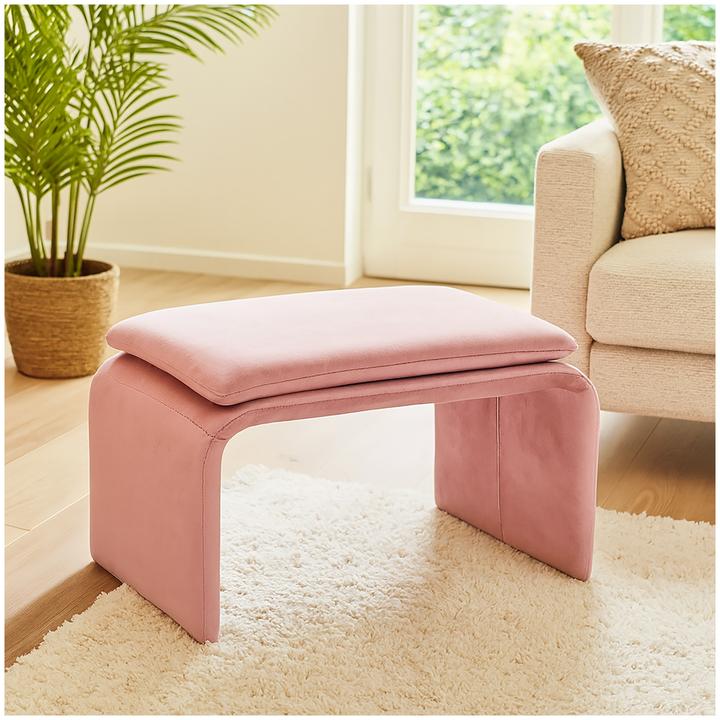 Immagine prodotto HTI-Living Sgabello imbottito W/H/D 61 x 37 x 40 cm Vance Pink