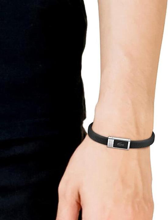 Actual product image Lacoste Black silicone bracelet 2040114 (Silicone)