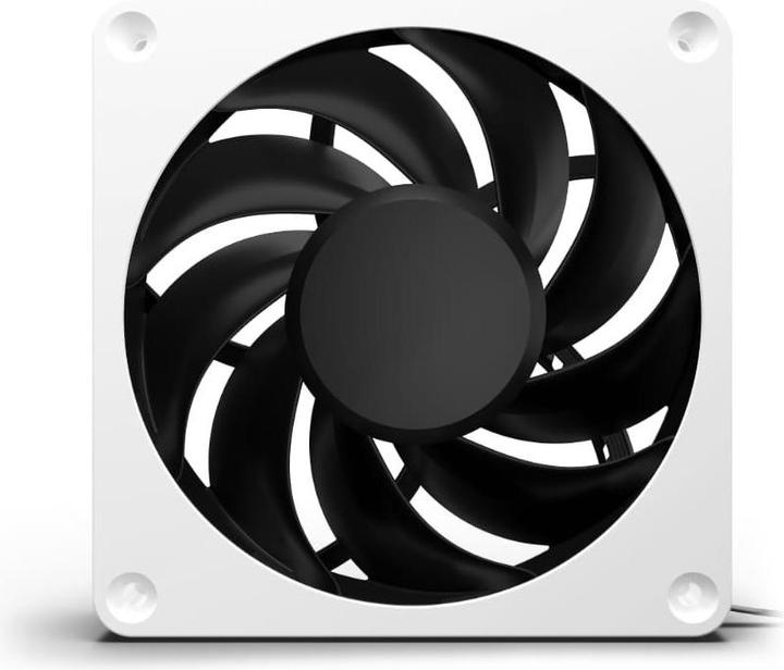 Actual product image Alphacool Apex Stealth Metal Power 120mm Fan 3000rpm (white/black) (120 mm, 1 x)
