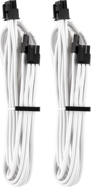 Actual product image Corsair Premium Sleeved PCIe single cable, double pack (Gen 4)