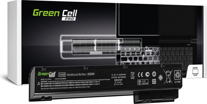Produktbild GreenCell PRO Laptop Battery for HP EliteBook 8560w - 8770w - 14.4V - 5200mAh (8 Zellen, 5200 mAh)
