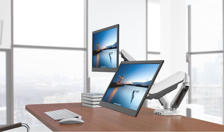 Productafbeelding Rockstable Prof. Dubbel USB Wit (Tabel, 32", 8 kg)