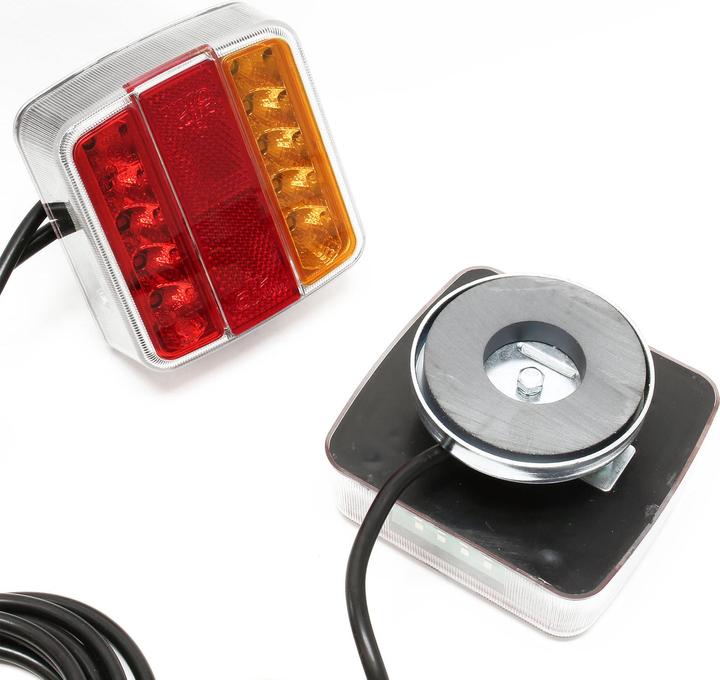 Produktbild Wiltec LED Rückleuchte 7-polig 12V Magnet Anhänger PKW Rücklicht Beleuchtung