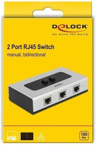 Produktbild Delock Gigabit LAN Switchbox 2Port manuell (2 Ports)