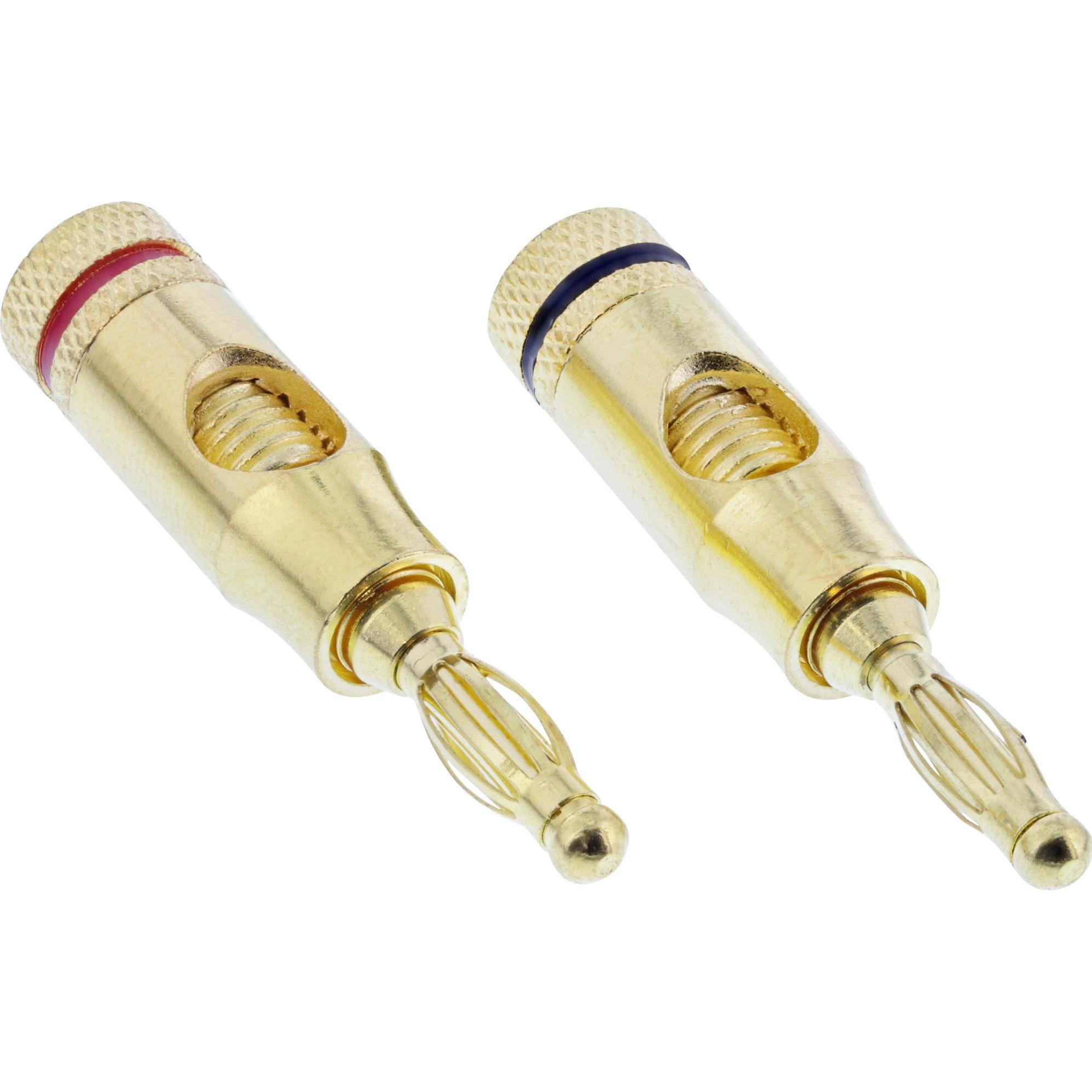 InLine Audio-Stecker, Audio Stecker, Gold