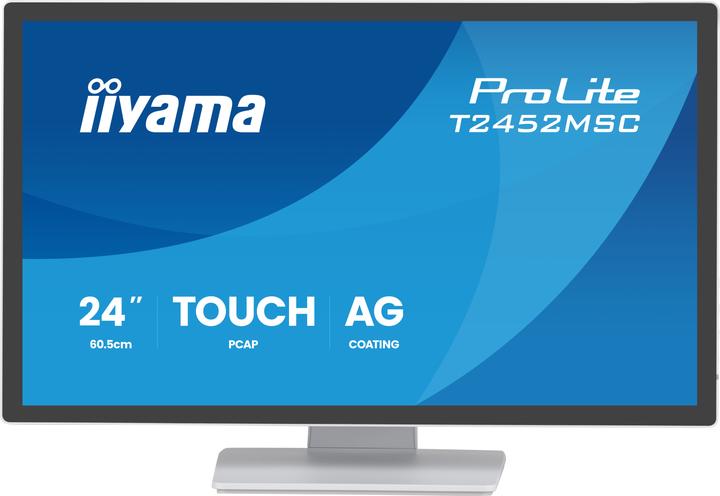 Image du produit iiyama ProLite T2452MSC-W1AG, 61 cm (24"), 1920 x 1080 pixels, Full HD, 5 ms (1920 x 1080 pixels, 23.80")