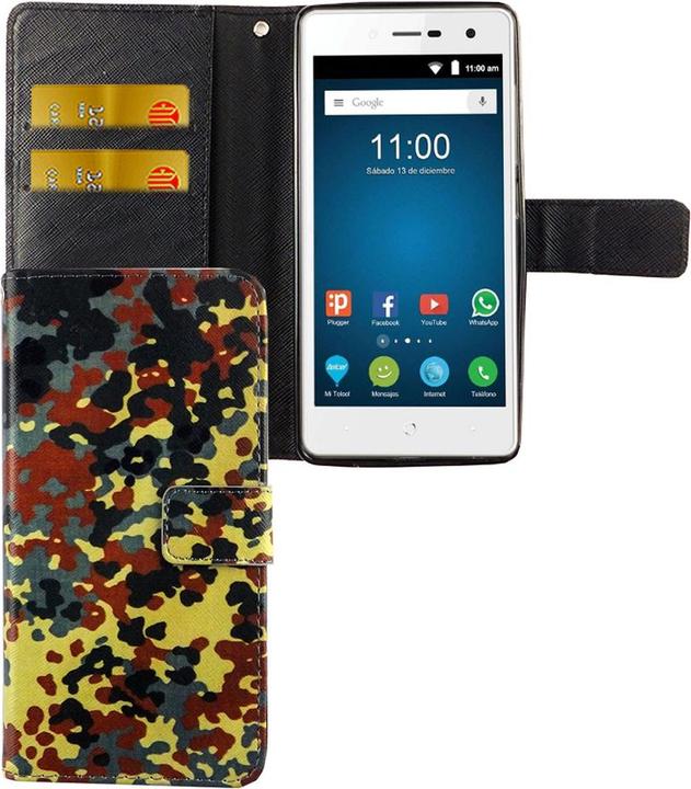 Produktbild König Design Hülle Handy Schutz für ZTE Blade L7 Case Cover Tasche Wallet Etui Handyhülle Neu (ZTE Blade L7)
