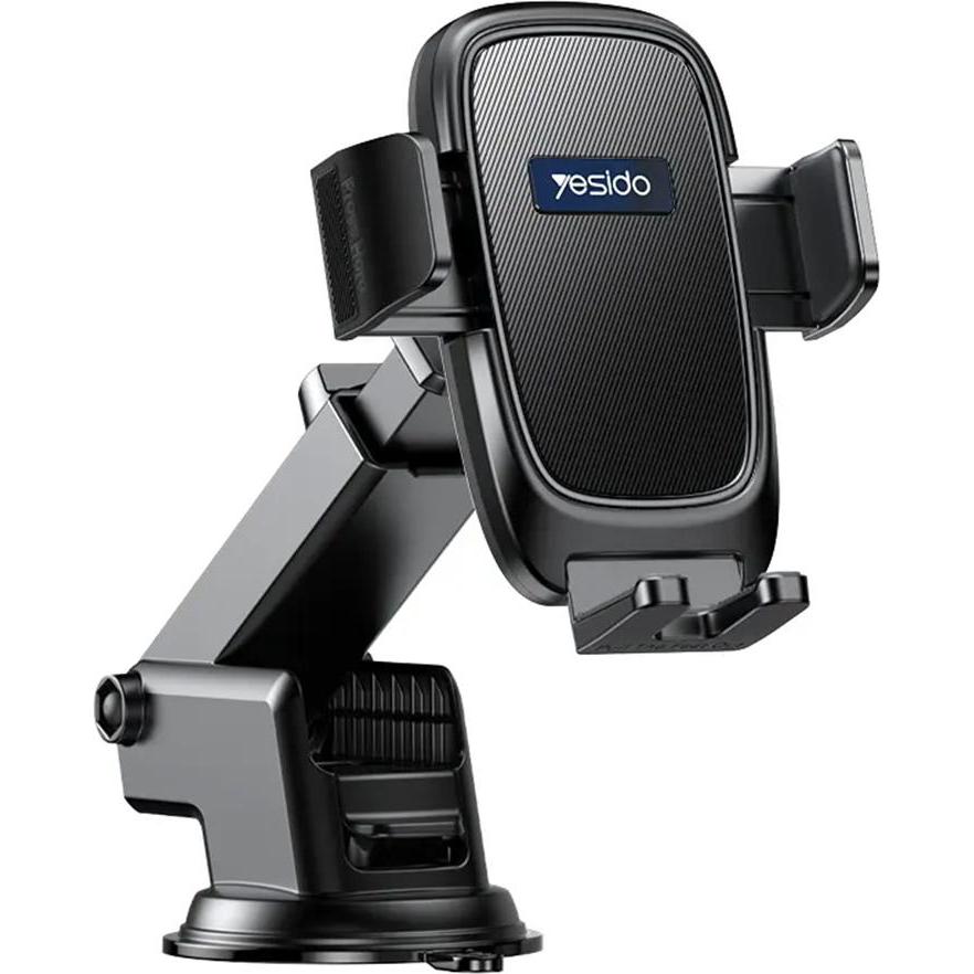 Yesido - Car Holder (C262) - Gravity Grip, for Dashboard and Windshield - Black, Supporto per smartphone, Nero