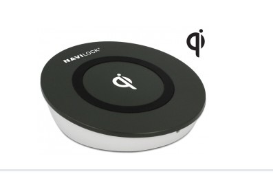 Produktbild Navilock Mobile Qi kabellose Ladestation Kompatible Qi-fähige Geräte: iPhone 8, 8 Plus, X Google Nexus 4, Nex (5 W)
