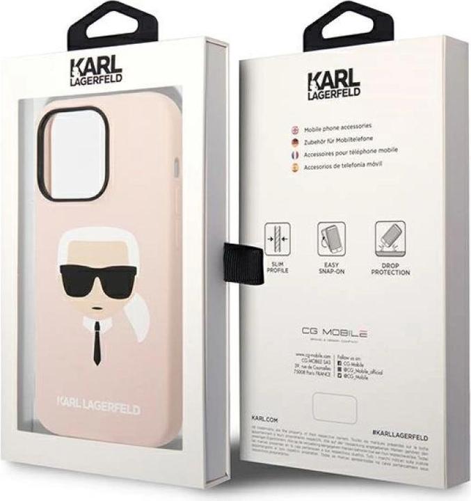 Produktbild Karl Lagerfeld iPhone 14 Pro Max Liquid Silicone Karl Head Case (Apple iPhone 14 Pro Max)