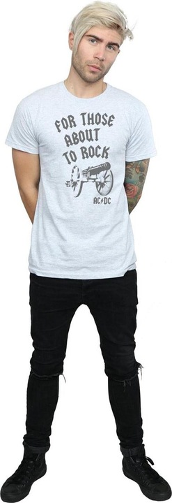 Actual product image AC/DC Mens For Those About To Rock Cannon T-Shirt (3XL)