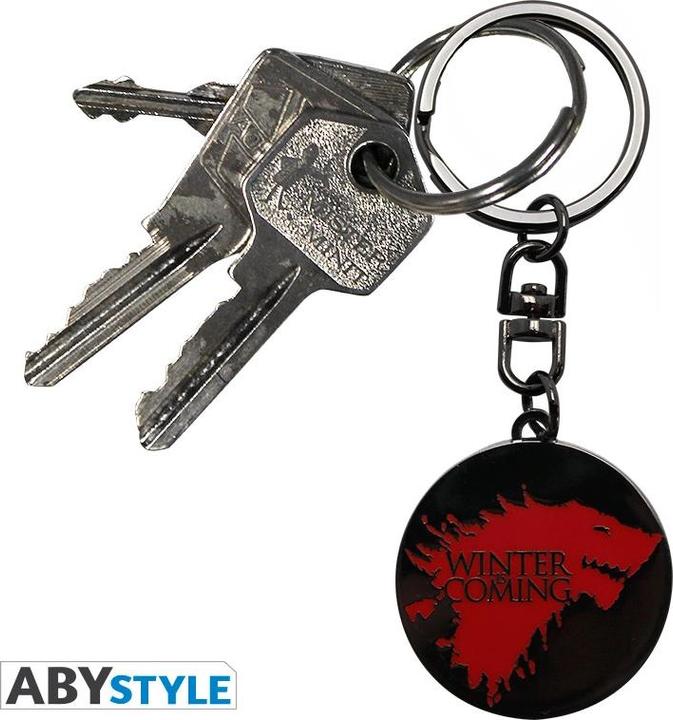 Actual product image ABYstyle GAME OF THRONES - Keychain Winter is coming X4