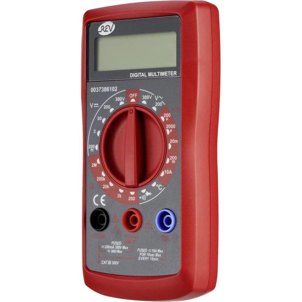 Thumbnail - REV, Multimeter, Vielfachmessgerät Temp.sw/rt Hand-Multimeter digital CAT III (CAT III)
