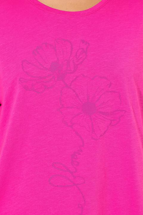 Produktbild Ulla Popken T-Shirt, Blüten, Classic, Rundhals, Halbarm (54)