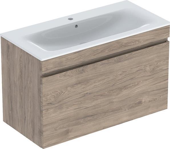 Geberit Renova Plan set con lavabo e mobiletto, 1 cassetto, 100x62,2x48 cm, 501917