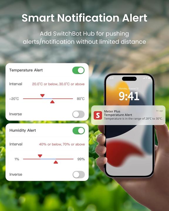Produktbild SwitchBot 3-teiliges Thermo-Hygrometer Set mit Datenspeicherung