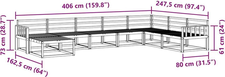 Produktbild vidaXL Outdoor-Sofa