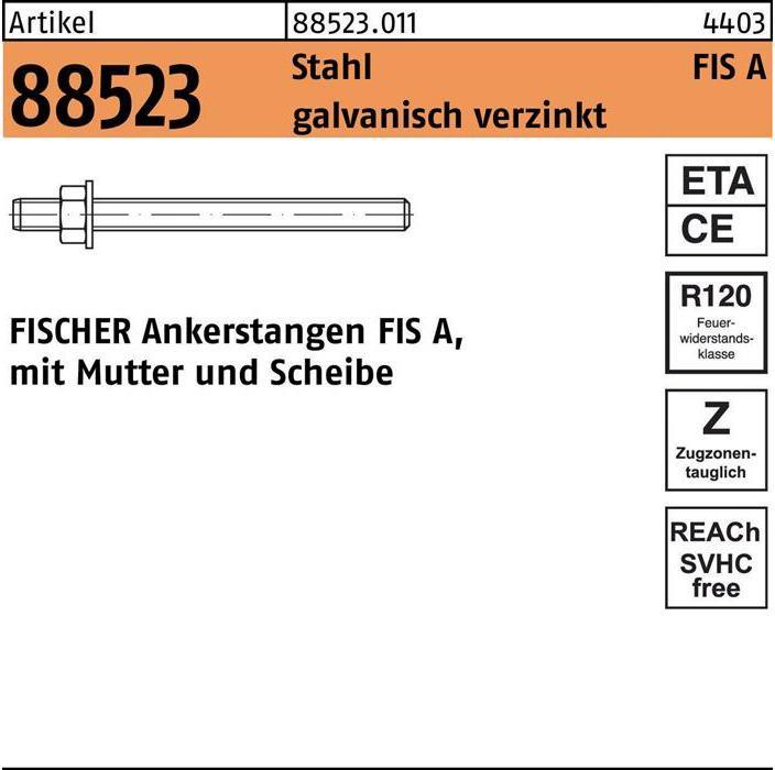 Produktbild Fischer Ankerstange FIS A M12x210 (10 Stk.)