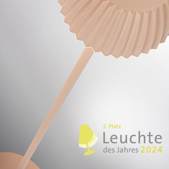 Image du produit Briloner Brilo unplugged RIFFLE Akku LED Stehleuchte mit Lichtkante -Beige (400 lm)