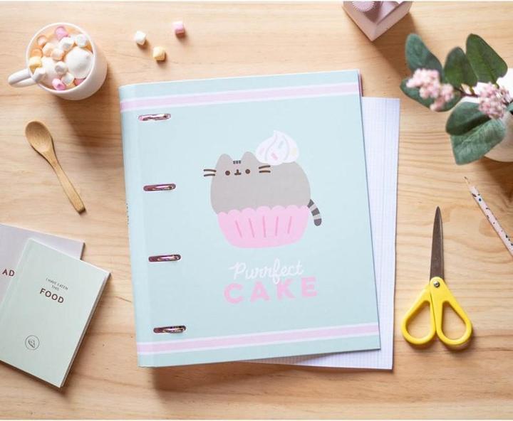 Productafbeelding Pusheen Budget segtuvas 4 žiedų 26x32cm šviesiai žalias (67371-univ) (26 x 32 cm)