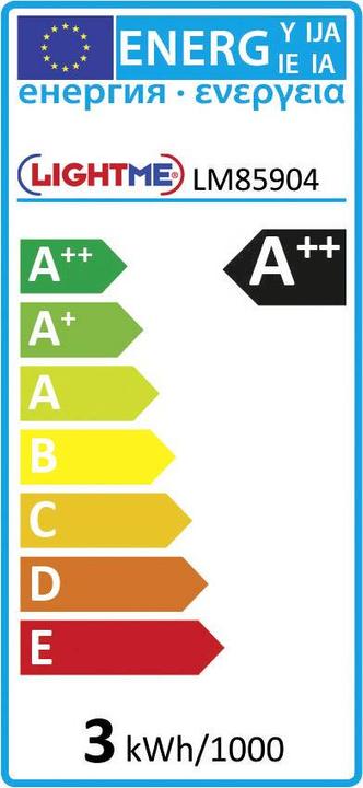 Energy Label LightMe E27 LED warm drop shape (E27, 250 lm, 2x)