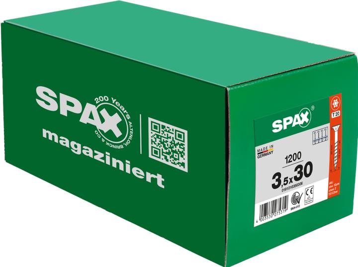 Produktbild Spax Senkmultikopf T-Star Plus T20 Teilgewinde Wirox Magaziniert (1 Schrauben pro Stück)