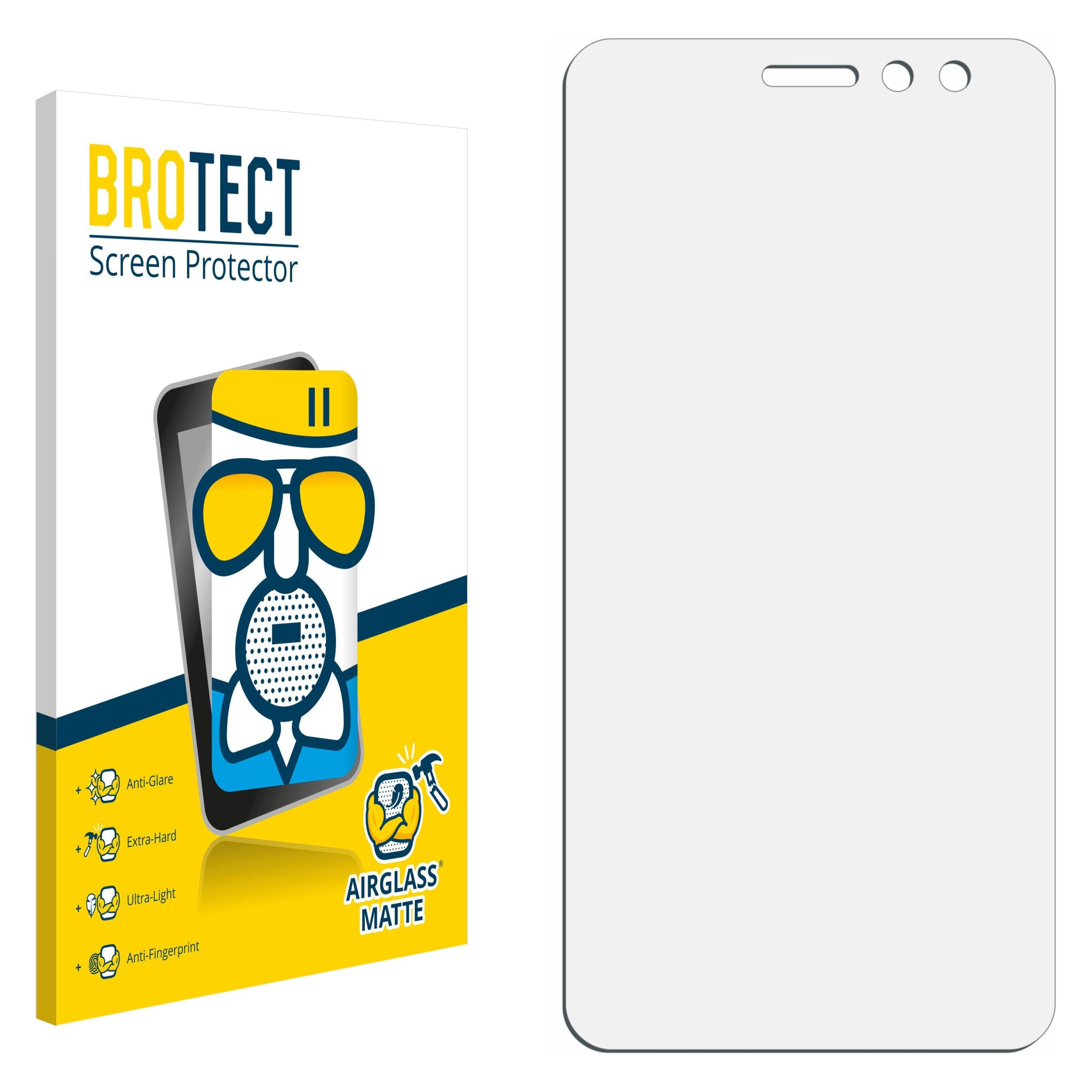 Brotect Pellicola Vetro Opaca Anti-Riflesso Per Lenovo K6 (5.0″) – Durezza 9H, Anti-Impronta, Made In Germany