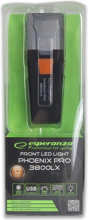 Immagine prodotto Esperanza Luce Anteriore Professionale Per Bicicletta Phoenix 3800 Lx