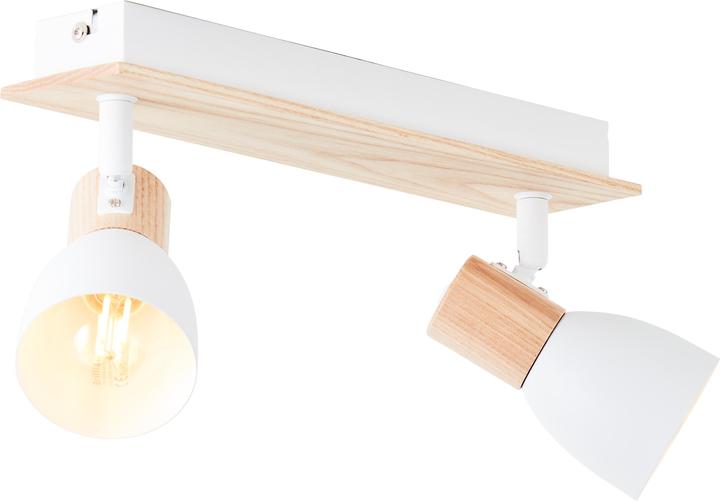 Produktbild Brilliant Daintree Spotbalken 2flg weiss/natur (E14)