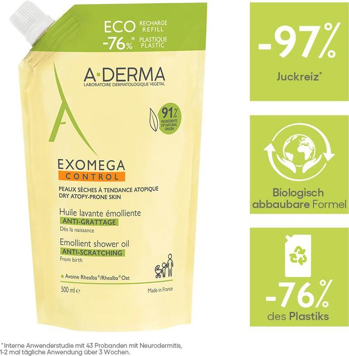 Produktbild A-Derma Exomega Control (Reinigungsöl, 500 ml)