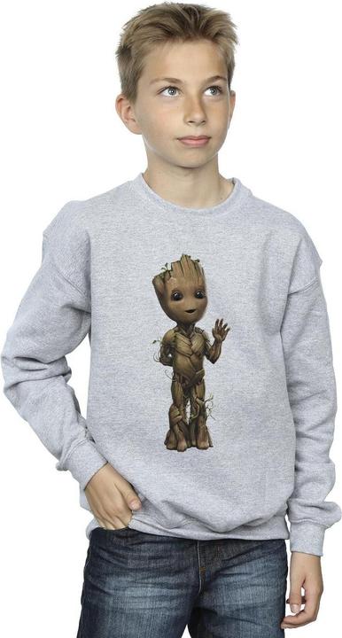 Actual product image Boys I Am Groot Wave Pose Sweatshirt (104)