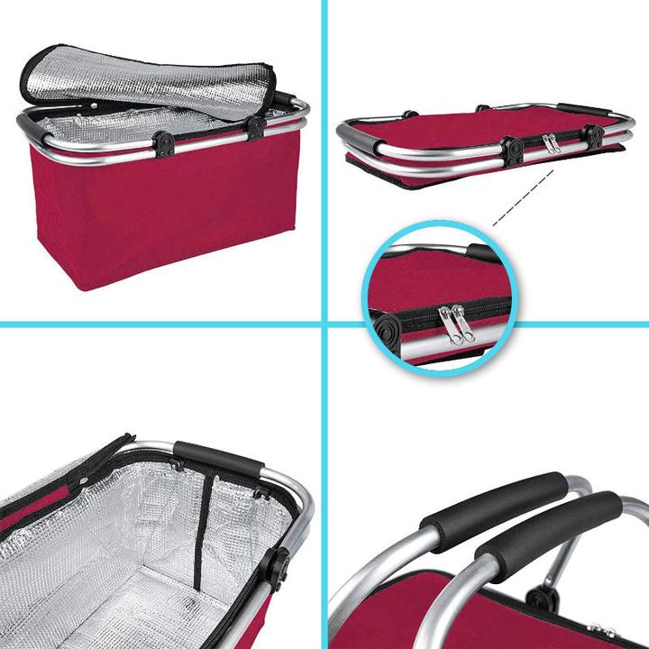 Produktbild Hermex Einkaufskorb Tragekorb Kühlkorb Carrybag Kühltasche Picknickkorb (25 l)