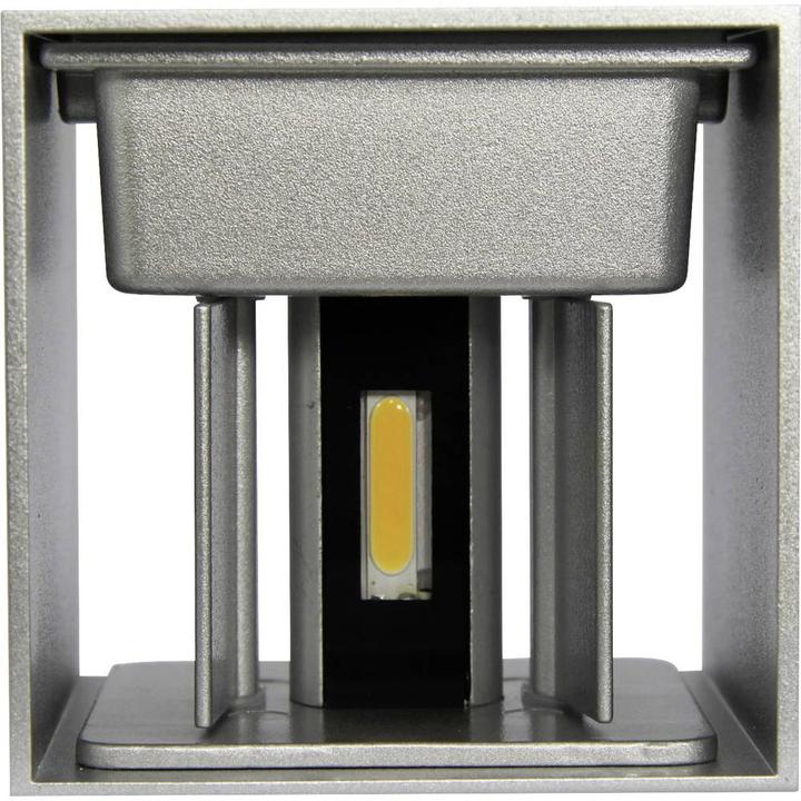 Actual product image Mlight ML 81-4028 LED outdoor wall light CUBE 6W 230V 3000K 0-120° 500lm 50000h A+n.dimmable (500 lm, R7s, IP55)