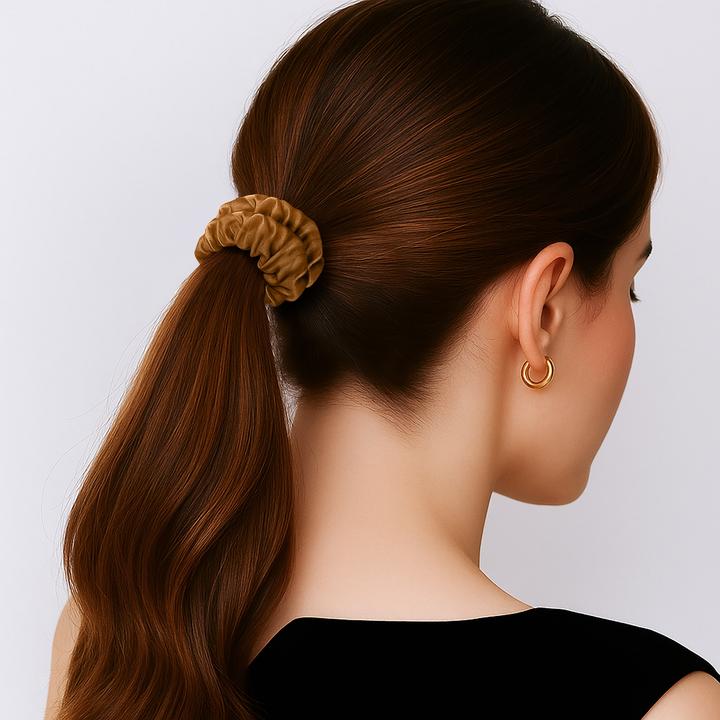 Immagine prodotto Avizar Scrunchie mit Faltenoptik Modell Amalya (Elastico per capelli)