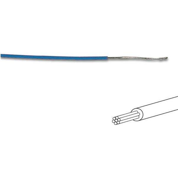 Cables MONTAGEKABEL - ø 1.4 mm - 0.2 mm² - MEHRADRIG - BLAU, Elektronikkabel + Stecker, Blau