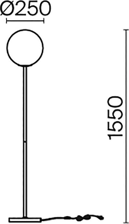 Actual product image Maytoni Ring Floor Lamp, Floor Lamp E27 Black (E27)