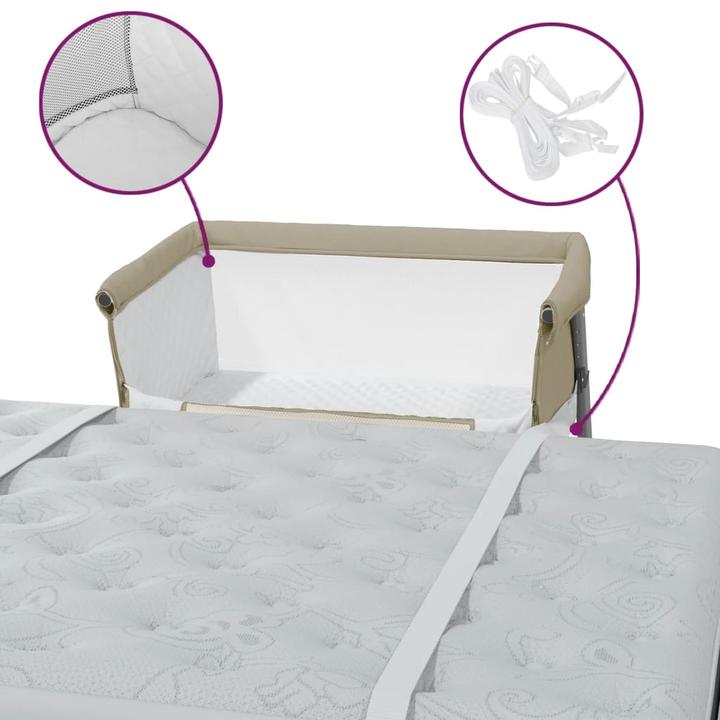 Image du produit vidaXL Lit bébé avec matelas (85 x 49 cm)