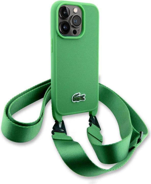 Produktbild Lacoste LCHCP14LSPVCN iPhone 14 Pro 6.1" zielony/green hardcase Iconic Petit Pique Crossbody (Apple iPhone 14 Pro)