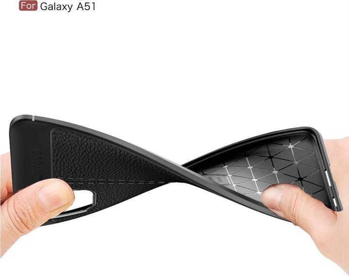 Produktbild Screenguard Samsung Galaxy A51 4G Hülle Leather Design TPU Cover (Samsung Galaxy A51)