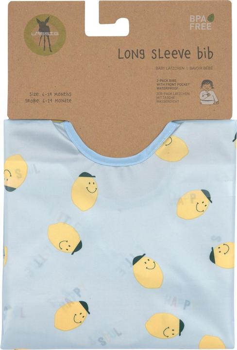 Immagine prodotto Lässig Ärmellätzchen mit Auffangschutz 2er Pack Happy Fruits Lemon (6 mesi)