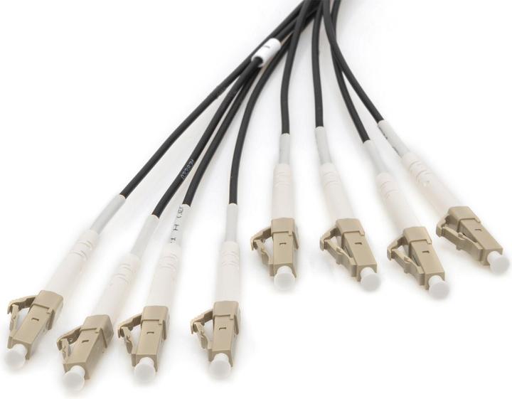 Actual product image Digitus Pre-assembled Fiberglass Universal Breakout Cable, Multi Mode OM4, 8 Fibers, LC/UPC - LC/UPC (LSOH, 75 m)
