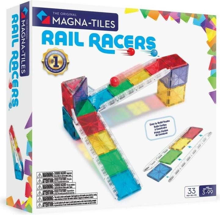 Produktbild Magna-Tiles ® Rail Racers - 33 Teile