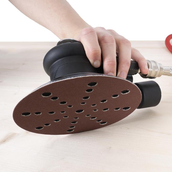 Actual product image Stier Sanding discs wood D150 / P120 / 32-hole (P120)