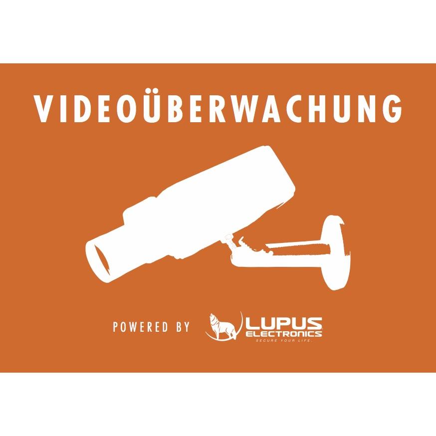 Lupus-Electronics Aufkleber: "Achtung Videoüberwachung", Netzwerk Zubehör