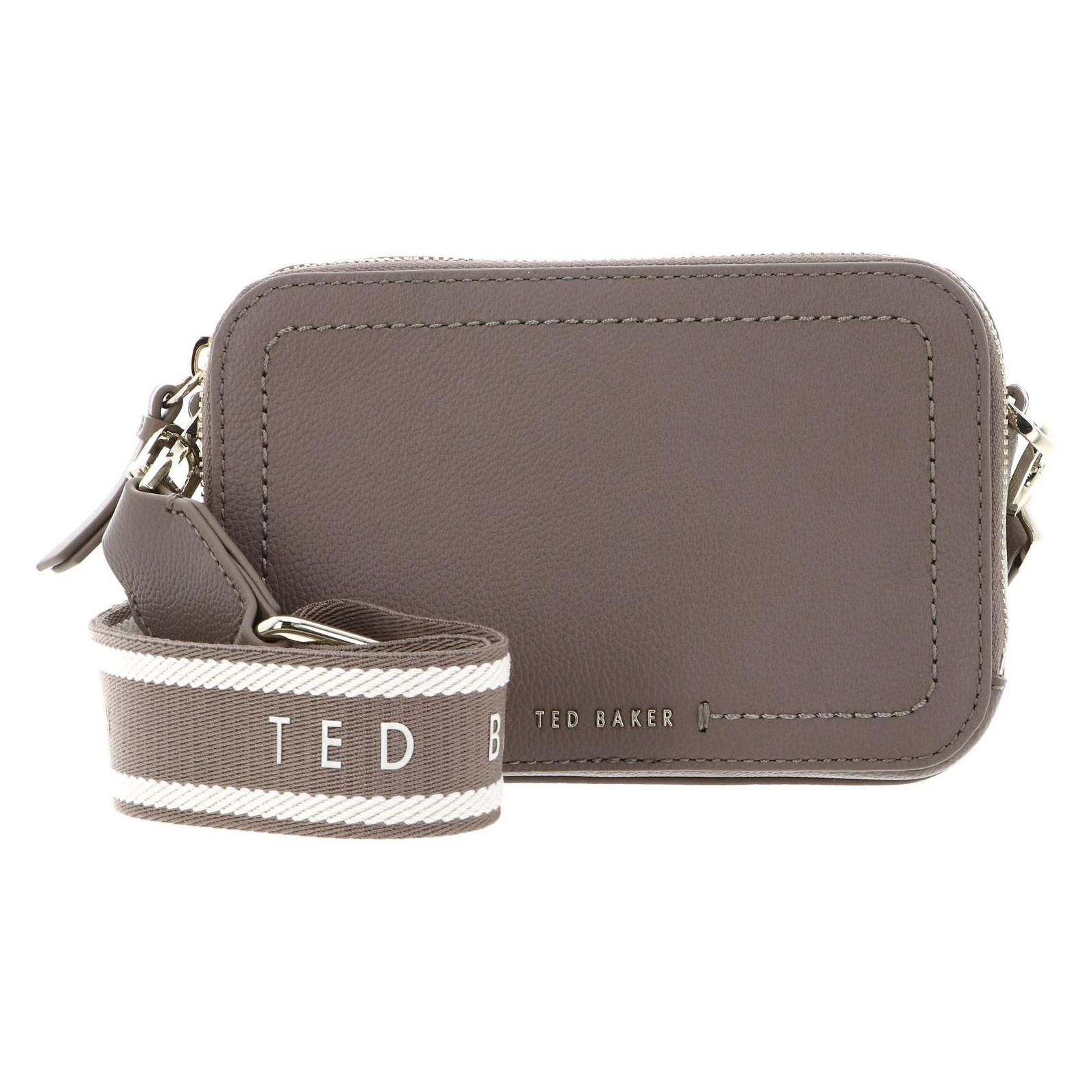 Ted Baker, Damen, Handtasche, Linzie Webbing Leather Crossbody Camera Bag, Braun